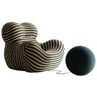 Синяя и желтая полоса+синий шарик