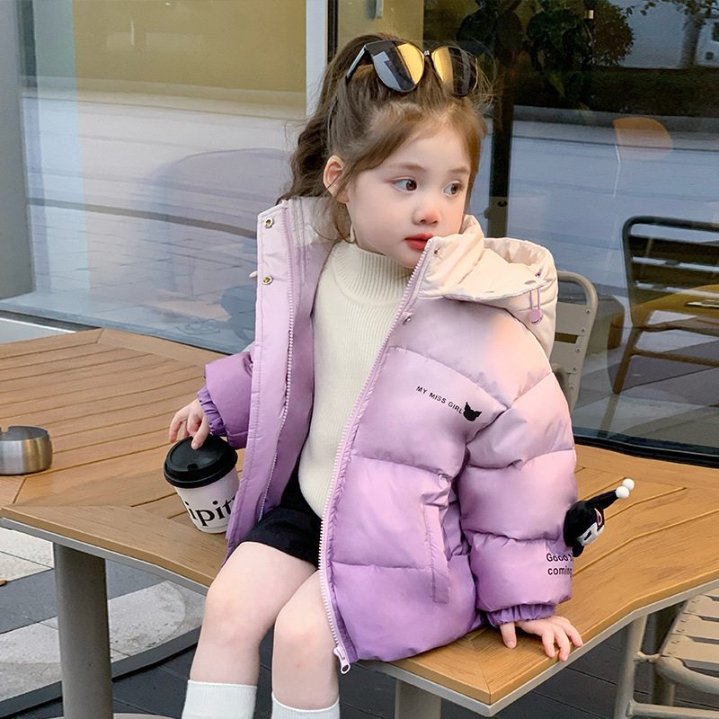 女棉衣冬装洋气儿童加厚库洛米外套2三4到5五6岁女童保暖棉服P105，童装棉衣，祺妙童装