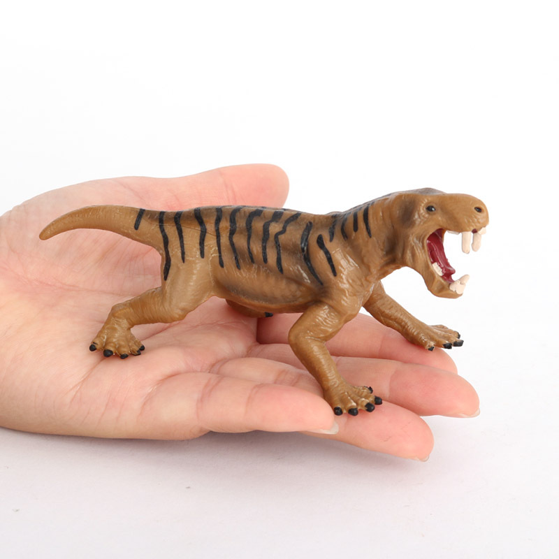 丽齿兽模型实心仿真远古动物二叠纪丽兽狼蜥兽儿童科教玩具 摆件