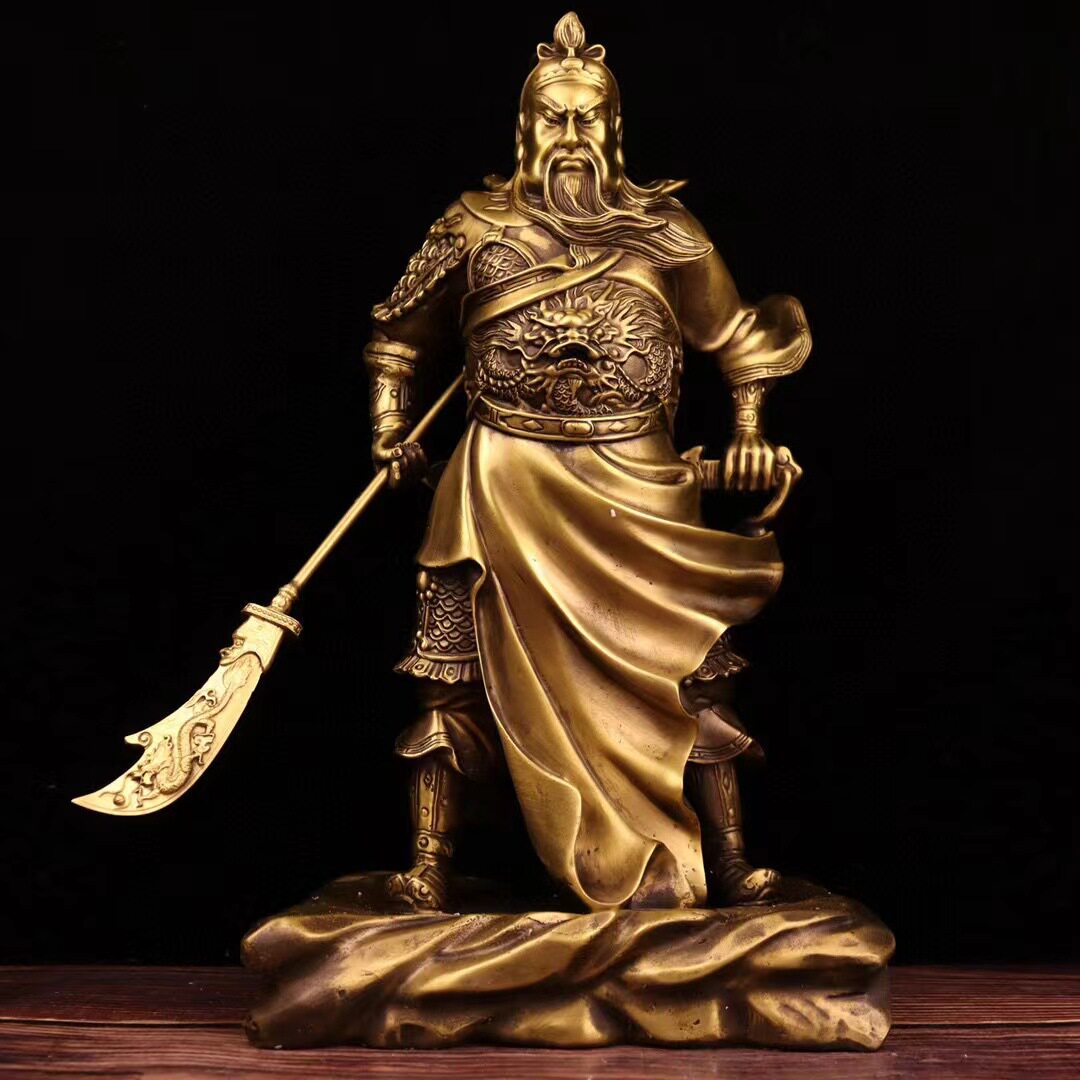 横刀握剑武财神关公摆件武圣关圣帝君神像家居店铺堂口供奉关二爷图片