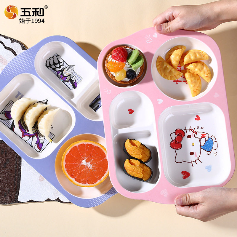 五和儿童卡通餐具食品级家用