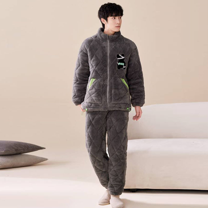 优丽绒睡衣情侣棉中国