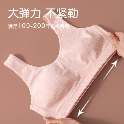 透气无钢圈舒适大码老奶奶文胸