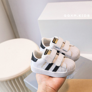 婴幼儿学步开春鞋 子单鞋 软底女童板鞋 贝壳头鞋 小童鞋 1一2岁宝宝鞋