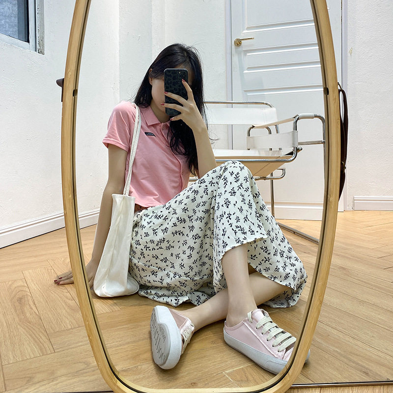 女士鞋外穿夏季新款绸缎真丝小白鞋女韩版休闲一脚蹬半拖鞋女