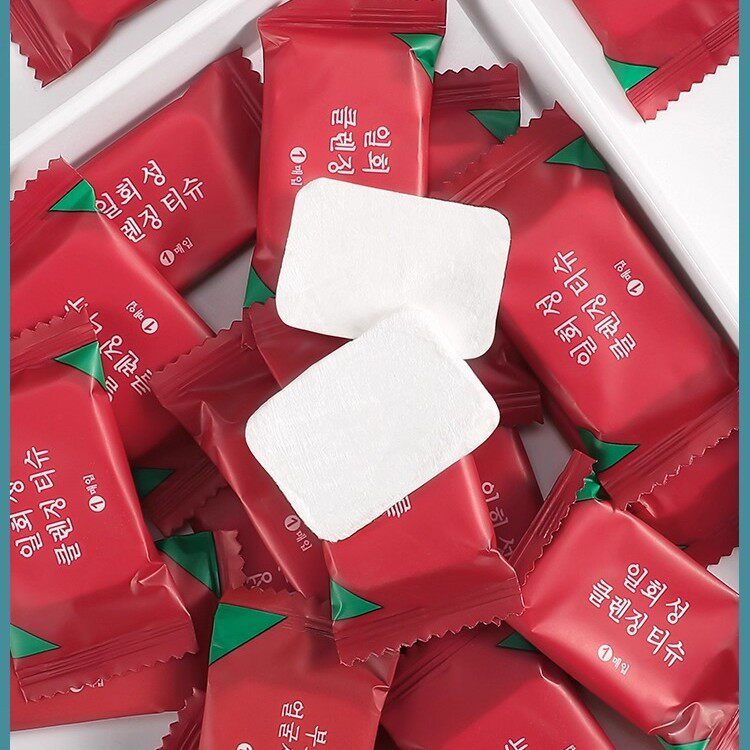 压缩毛巾一次性洗脸巾户外便携洁面巾纯棉酒店糖果加厚吸水擦脸巾