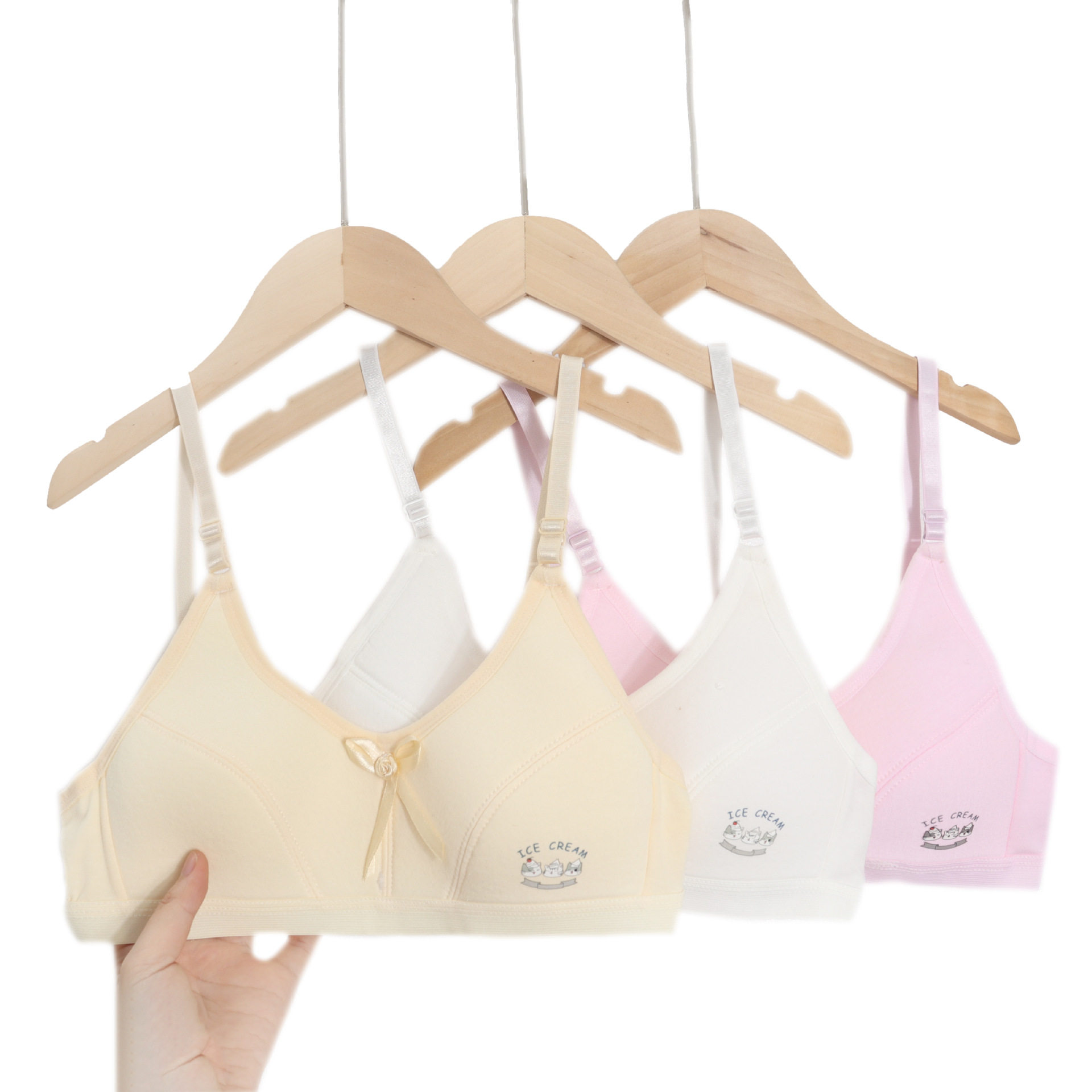 外跑量虾皮少女发育期无钢圈初中中学生文胸薄款棉质舒适内衣,女士内衣/男士内衣/家居服,少女文胸,淘宝优惠券,粉丝福利购,淘宝优惠卷