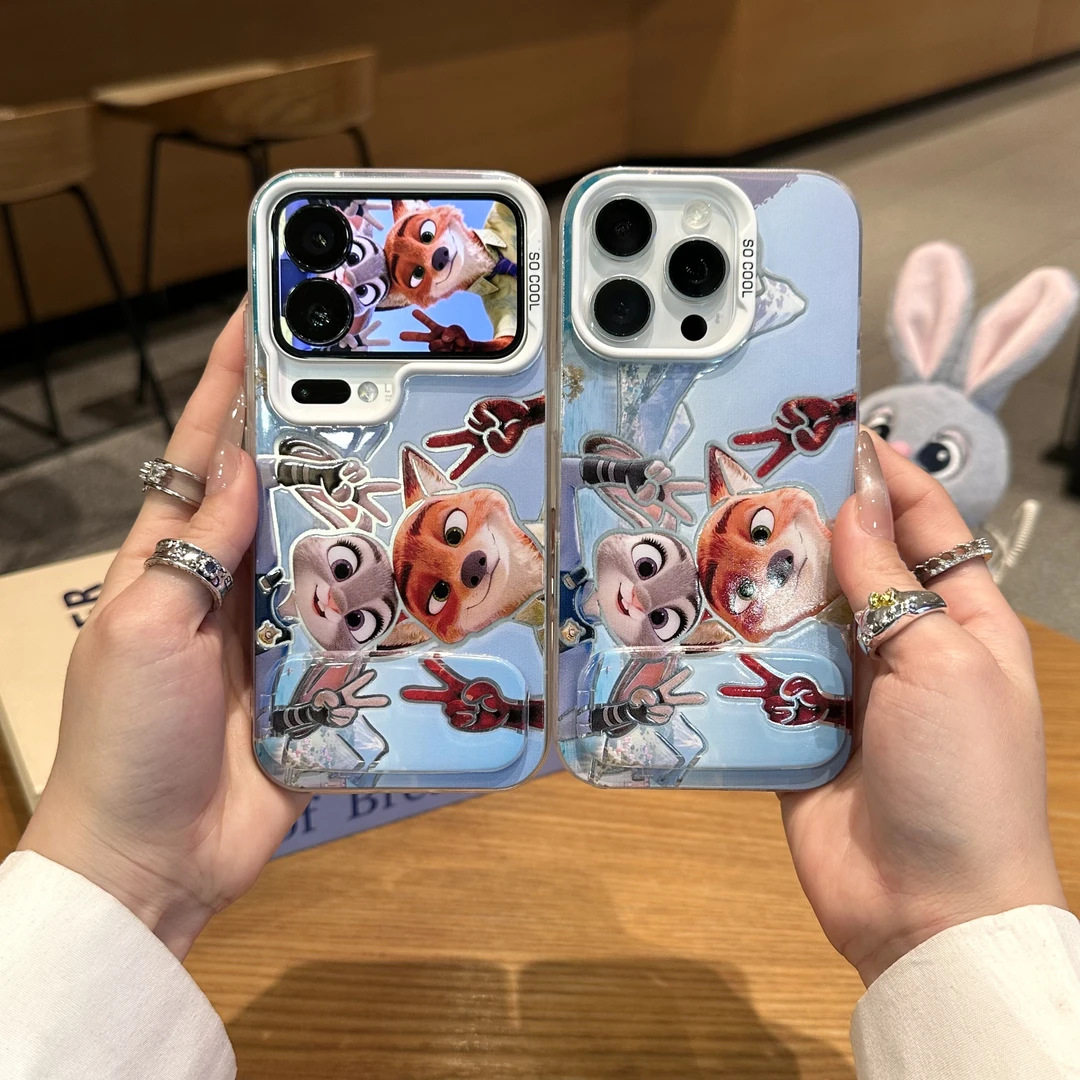 比耶兔子狐狸彩银壳苹果iPhone