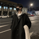 大衣装秋冬新款宽松防寒潮流双面毛呢风衣外套L6019-P95控148，男装风衣，电商A362