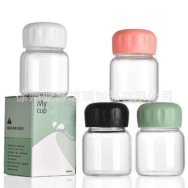 颜值迷你耐热牛奶杯摇摇玻璃杯茶杯女生儿童学生礼品水杯胖胖杯定,餐饮具,玻璃杯,淘宝优惠券,粉丝福利购,淘宝优惠卷