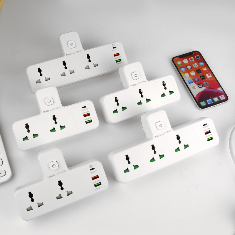 英规万能插板插座欧规插头面板多孔无线拖板港用英式转换器美标