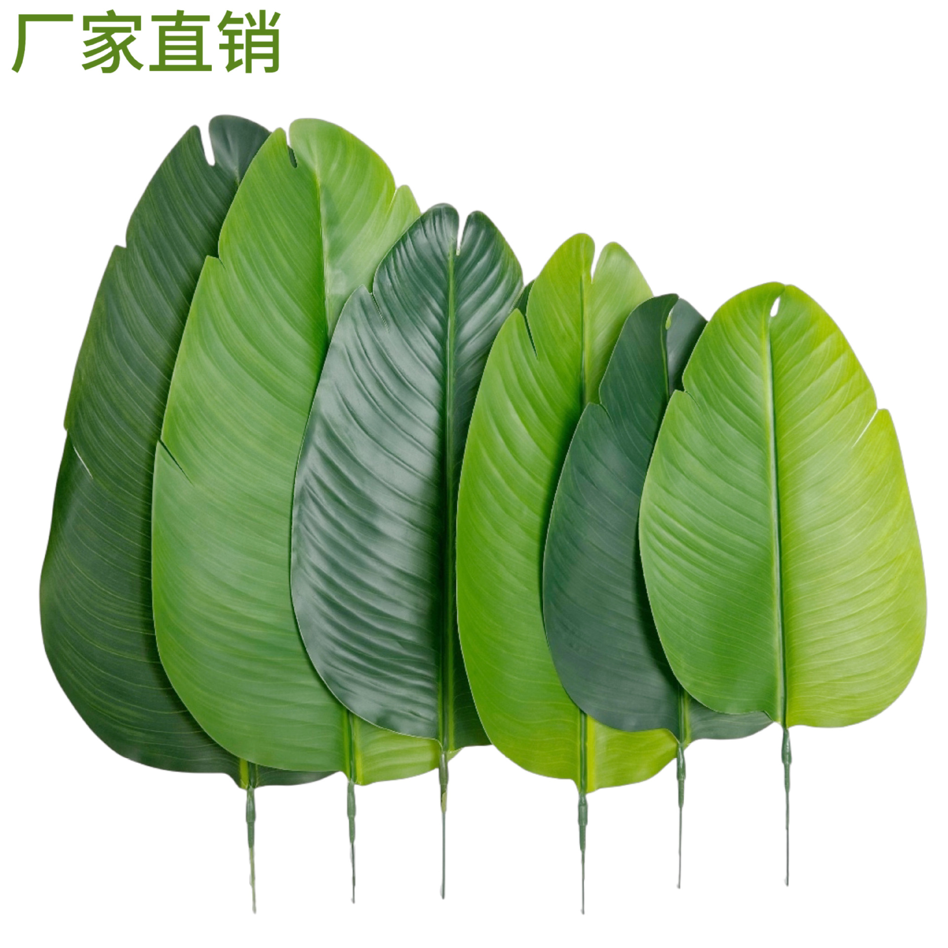 幼儿园环创仿真植物叶片片叶子天堂鸟芭蕉叶旅人蕉插花篮盆景叶