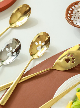 公用自助餐分菜勺子酒店用品分餐服务勺子不锈钢餐具Dinner Spoon