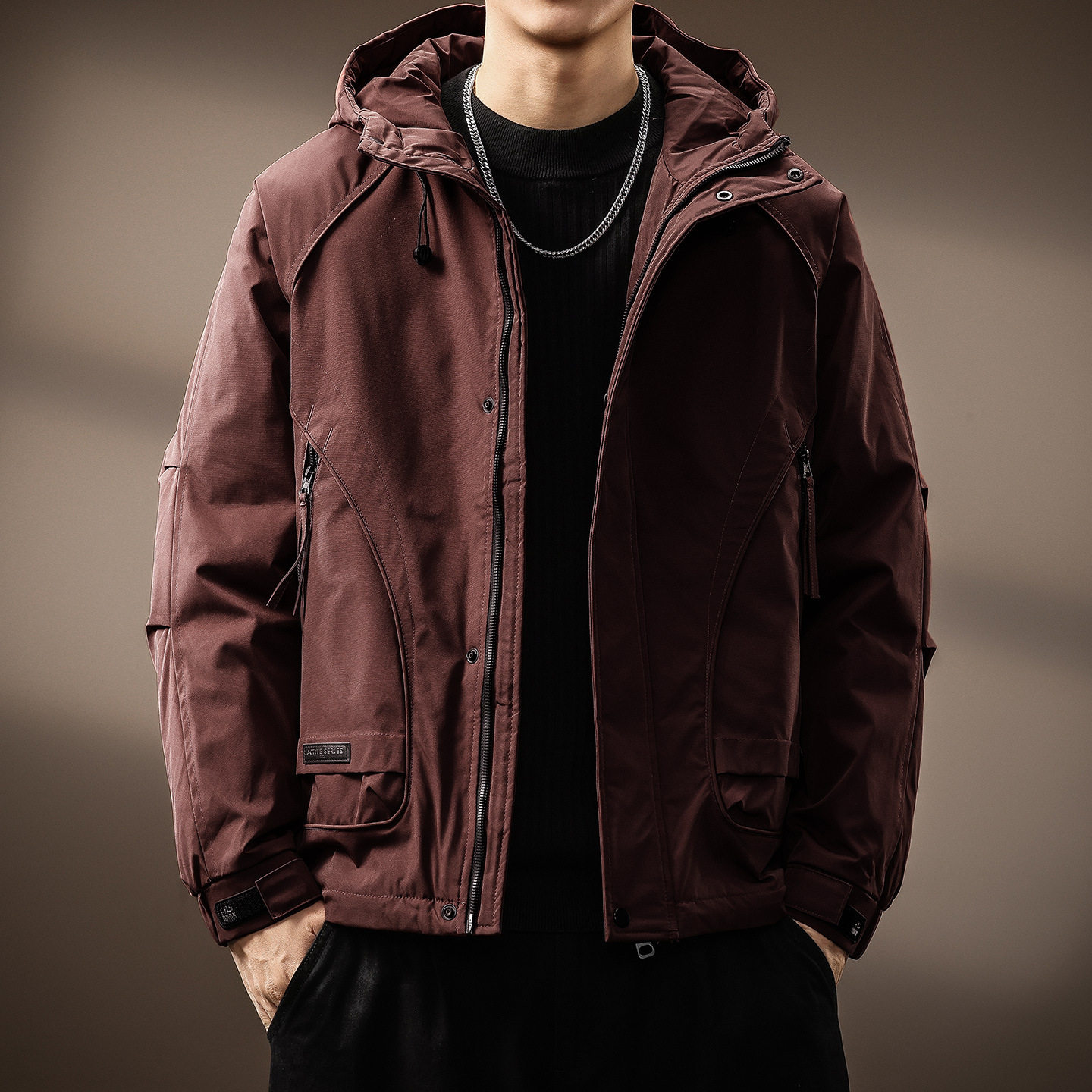 高端加厚棉服2025年冬季宽松型