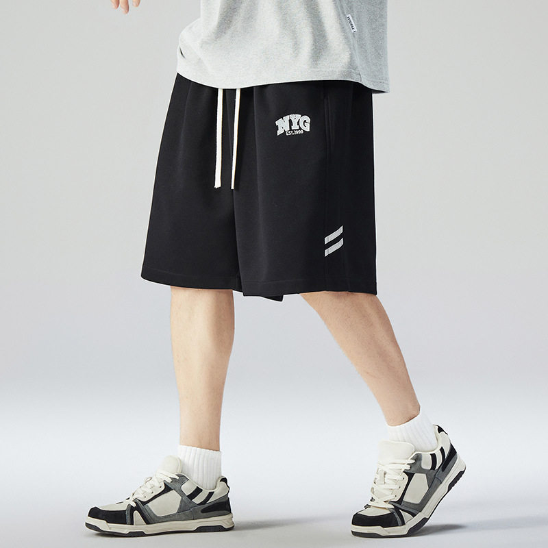 加肥大码大码士短裤330斤加加大胖子佬潮绣花欧版休闲运动裤加肥