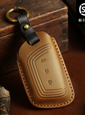 适用于五菱宏光mini钥匙套骏730新款真皮手工钥匙保护壳包扣