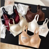 无痕大胸显小内衣女舒适透气聚拢防下垂无钢圈文胸薄提拉无痕2210