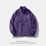 冲锋衣外套2025春季新款情侣半拉链拼接机能夹克K3664-P65控98，男装夹克，电商A362