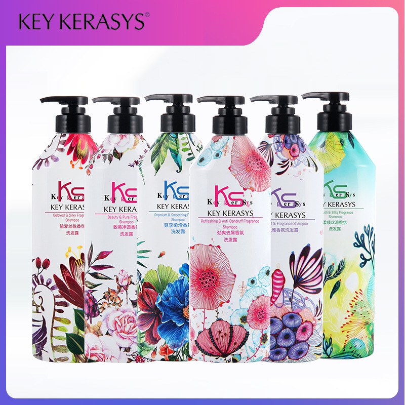 英国正版KEY KERASYS香水花香洗发水套装顺滑留香洗发露女滋养