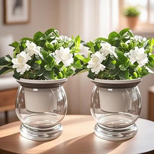 家用球形摆件水培植物金鱼缸 造景观赏鱼缸 爆款 公室桌面生态缸