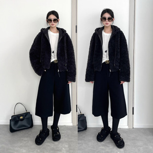 100初剪羊毛 厚实温暖连帽羊毛夹克毛外套 皮毛一体爆好穿