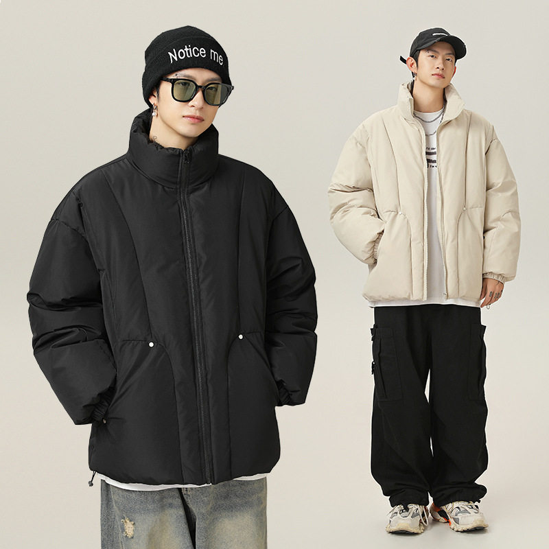 分割立领棉服冬季款防泼水潮牌加厚保暖面包服L5131-P100控168,男装棉衣,电商A362