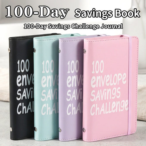 100EnvelopeChallenge活页100天情侣挑战现金信封预算存钱储蓄本
