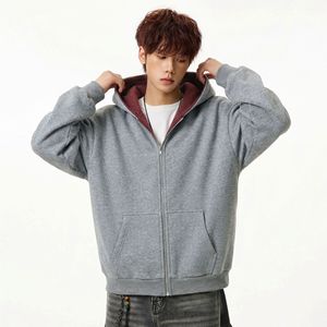 秋季款重磅质感运动宽松帽衫短宽廓形夹克外套MW3950-P67控108，男装夹克，电商A362