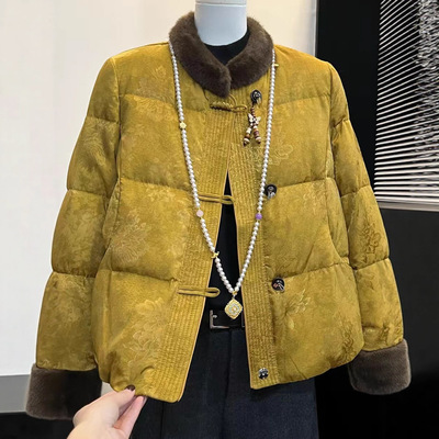 羽绒服外套妈妈复古2025年冬季