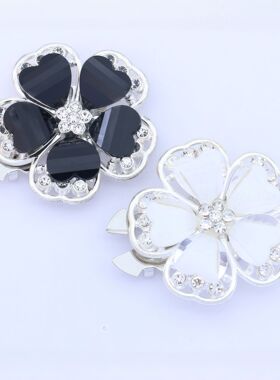 button cover 衬衫扣亮金属胸针扣镂空水钻花袖扣乌龟扣套扣夹扣