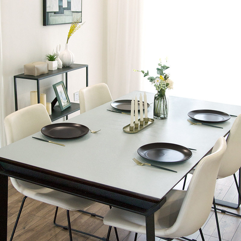 直销瑞朵纯色轻奢防水防油防烫茶几垫多色可选桌布皮革桌垫