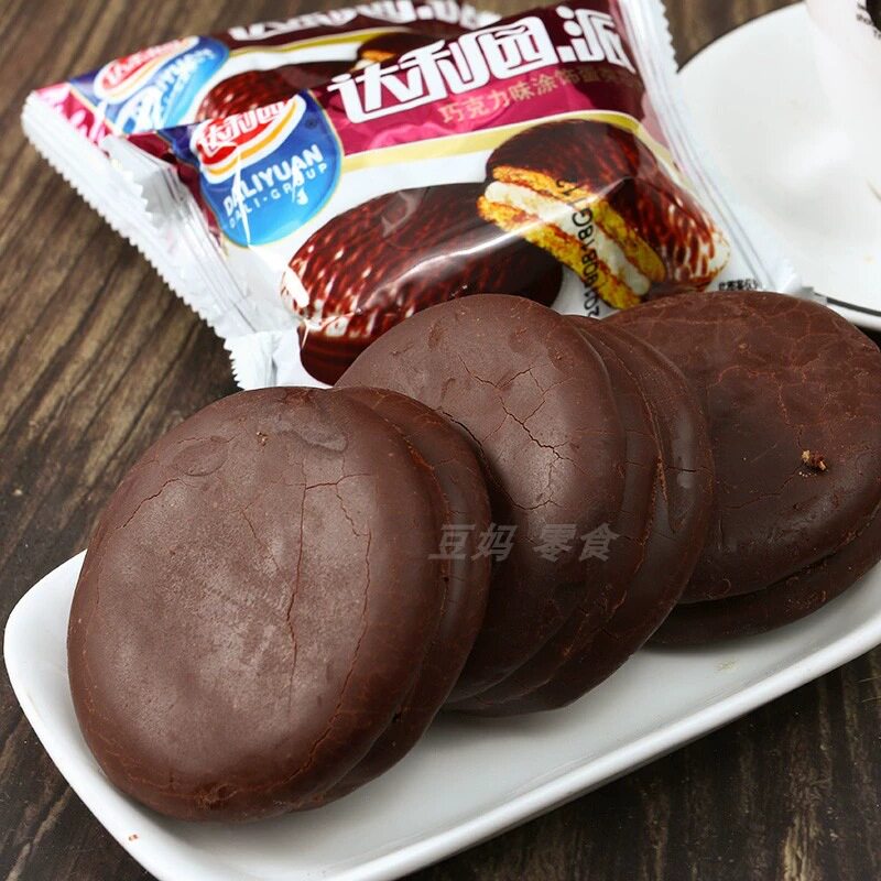 达利园巧克力派袋装面包整箱早餐速食夜宵充饥网红解馋小吃零食品