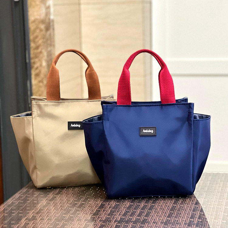 新款小众撞色带水杯雨伞位手提饭盒包妈咪包便当包上班手拎杂物包,箱包皮具/热销女包/男包,通用款女包,淘宝优惠券,粉丝福利购,淘宝优惠卷