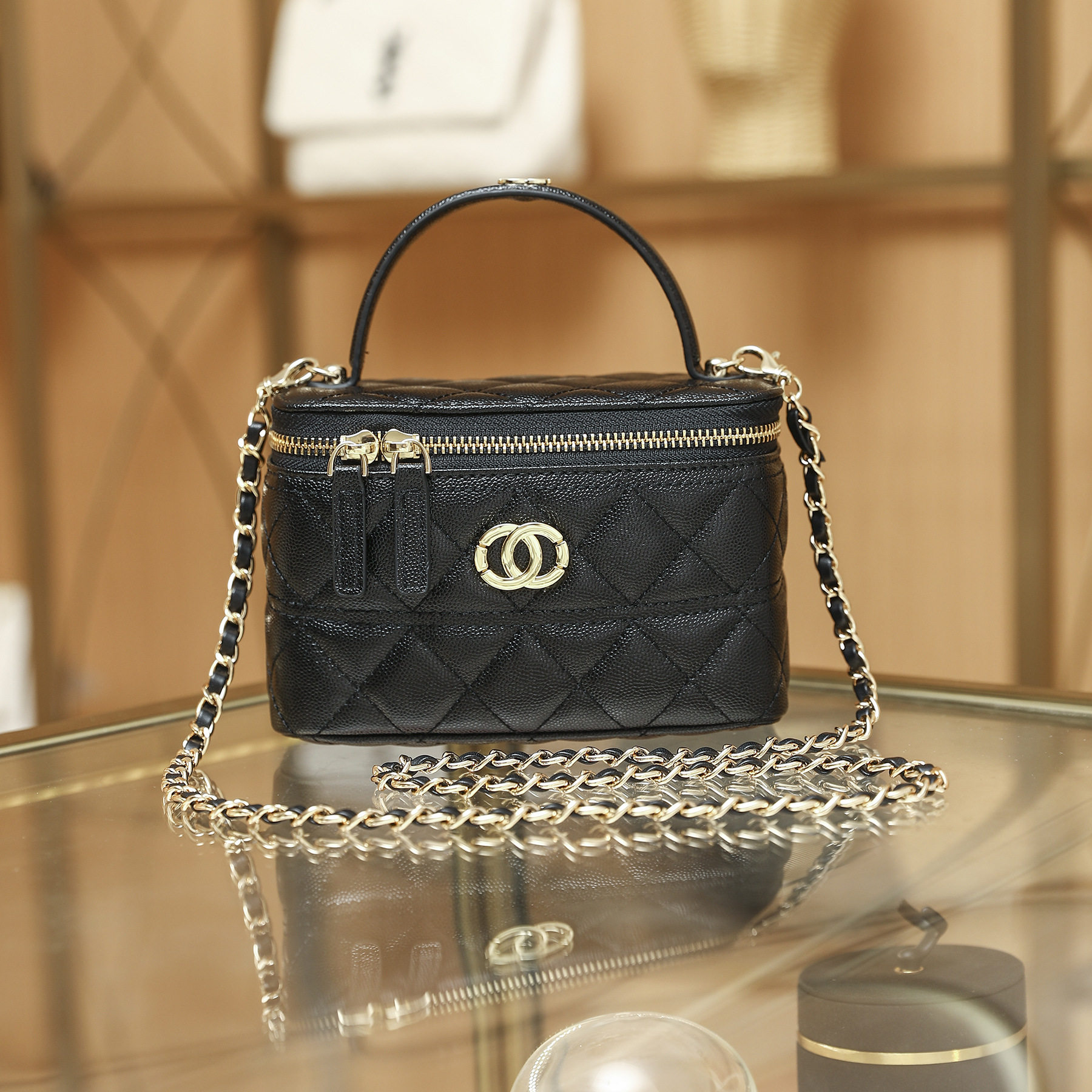 大牌轻奢小香风链条盒子包女新款菱格精致小包级感肩斜挎包女包