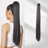 假发女万用cosplay抓夹长直马尾双马尾长直发虎口夹工厂现货多色