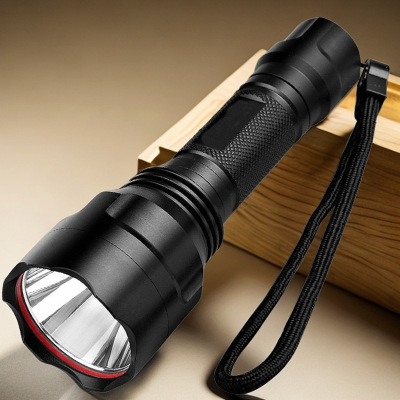 T6强光充电手电筒多功能超亮远射骑行户外家用防水便携LED灯
