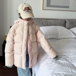 儿童羽绒服高充绒量2025新款男女童白鸭绒保暖韩版外套加厚面包服