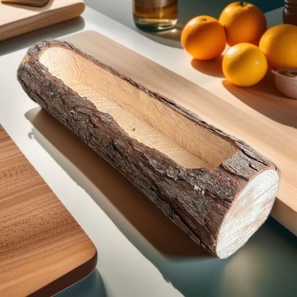 木槽花槽多肉原木花盆实木木头花槽盆栽挂壁木槽天涯网红拍摄道具