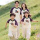 全棉T恤小月龄爬爬服简舒适一家三口四口家庭装 新款 亲子装 夏季