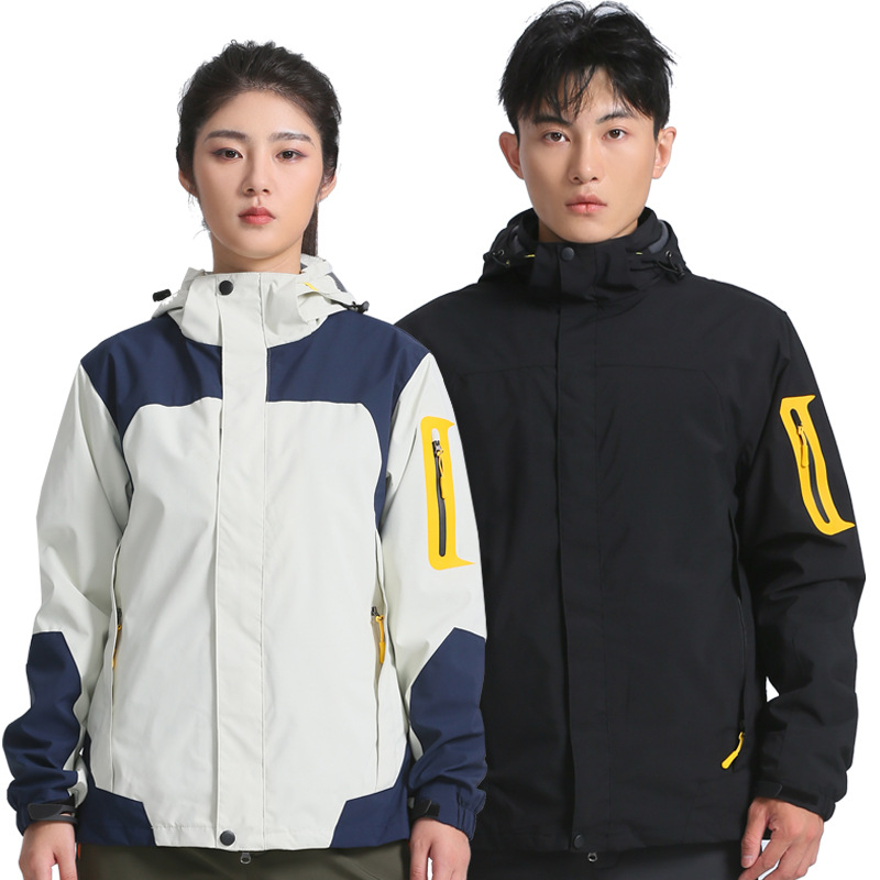 秋冬户外冲锋衣款三合一两件套可拆卸防风防水登山服进藏外套女