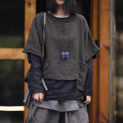 早秋文艺亚麻复古复古风