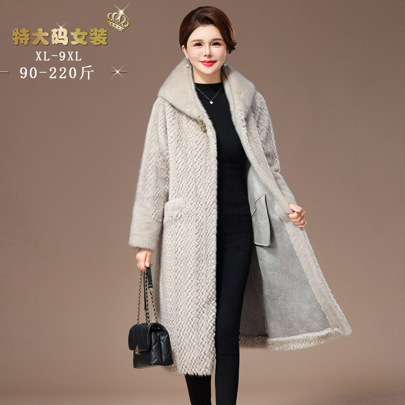 一体长款大衣高级2024年冬季