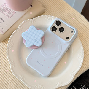星星支架iPhone17清新蓝磁吸创意