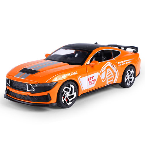 1:32弗特野马眼镜蛇GT500合金车模仿真回力汽车模型玩具跑车摆件