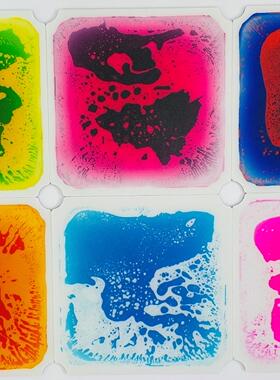 40*40CM Quadro攀爬架感官垫液体彩砖拼图地垫液体地板拼图垫