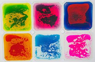 40*40CM Quadro攀爬架感官垫液体彩砖拼图地垫液体地板拼图垫