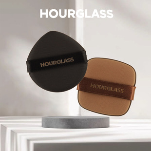 hourglass方形水滴形气垫粉扑粉底液bb霜化妆海棉四只装干湿两用