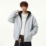 秋季款重磅质感运动宽松帽衫短宽廓形夹克外套MW3950-P67控108，男装夹克，电商A362