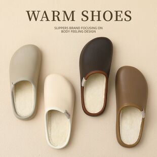 加绒手术鞋拖鞋冬天医院上班专用医护士icu值班口腔科包头棉拖鞋