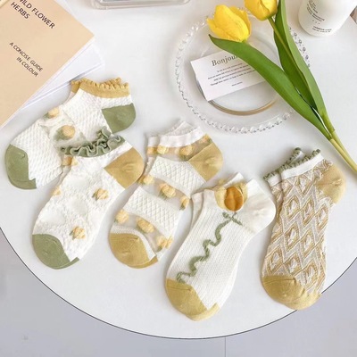 20 pairs ankle socks women cartoon sock summer lady student